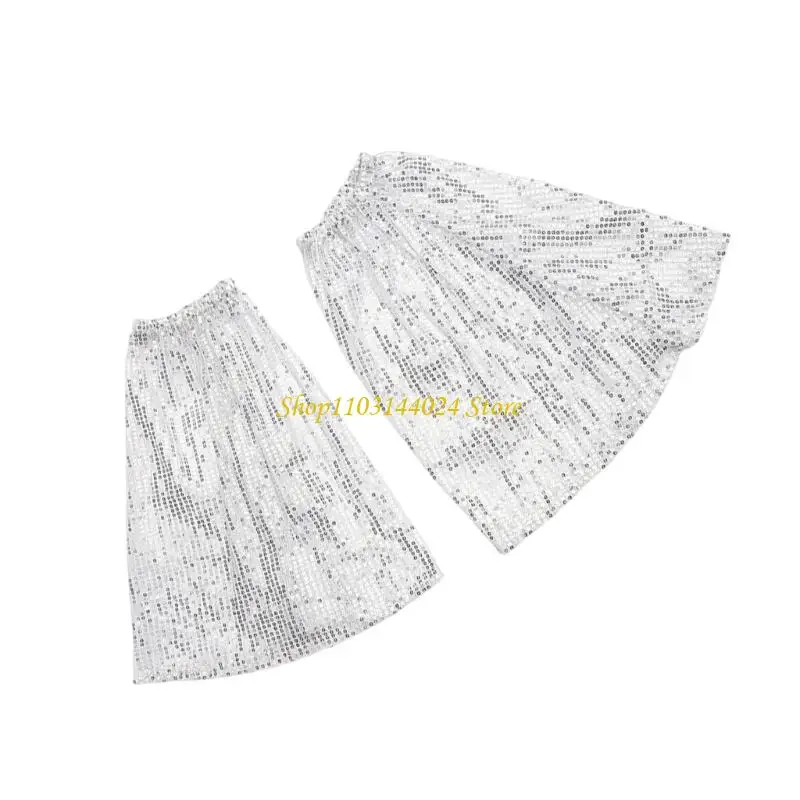 Performance scintillanti N5KE Maniche bracciali per le coperture del braccio design svasato con paillettes scintillanti per