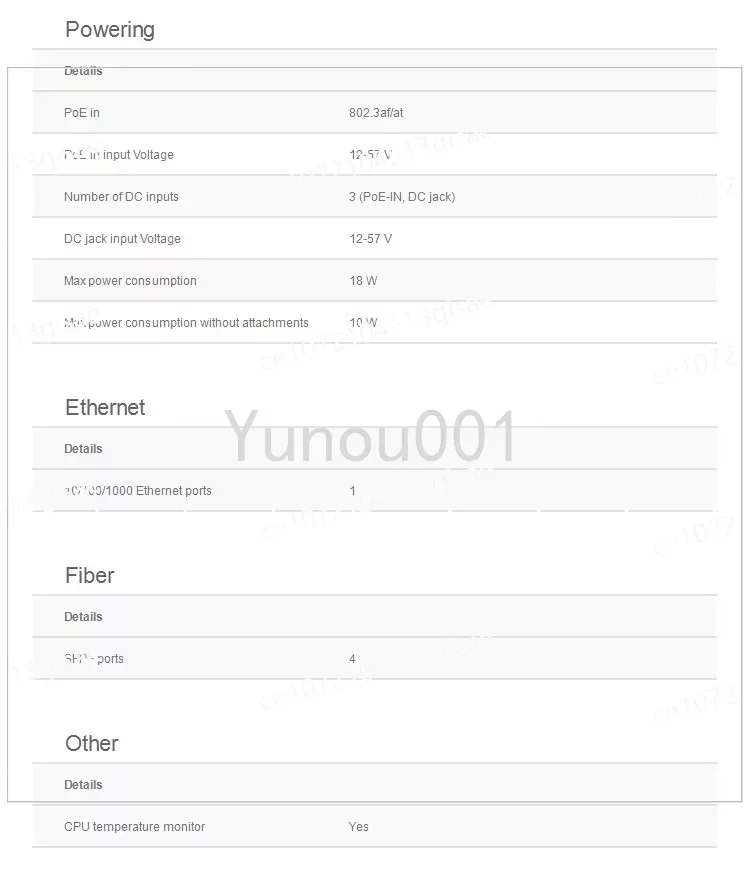 MikroTik CRS305-1G-4S+IN 10 Gigabit Five Port Intelligent Network Managed Switch Metal Redundant Power Supply