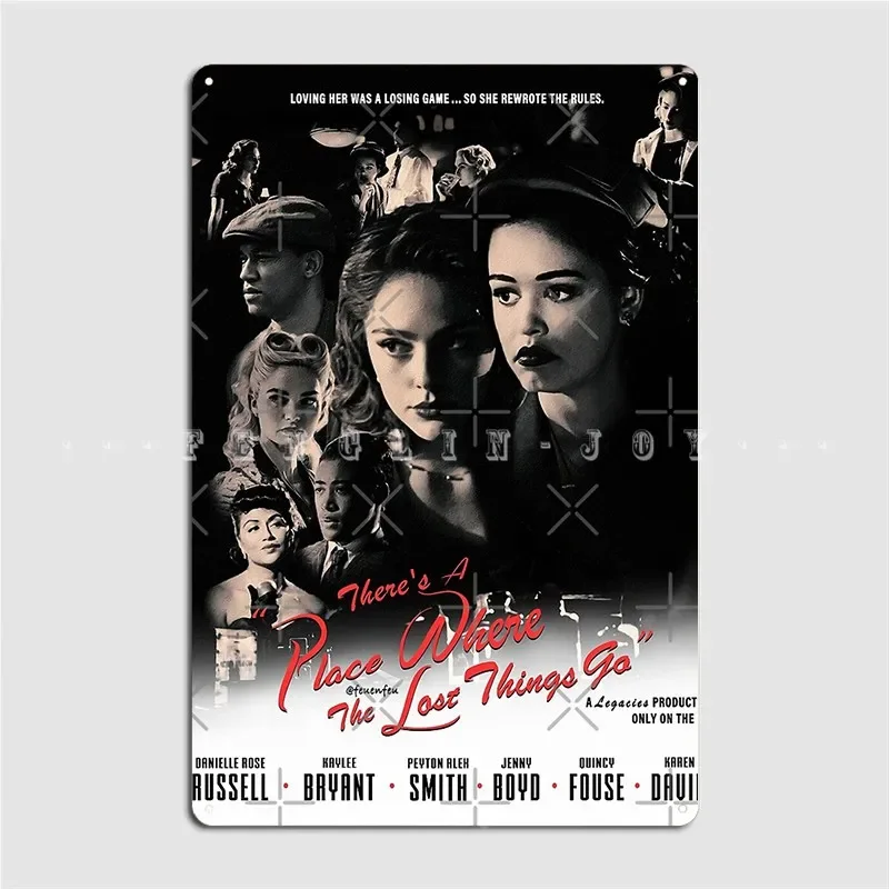 Legacies Film Noir Hosie Print Movie Casablanca Style Borderless Poster Metal Plaque Cinema Plaques Tin Sign Posters