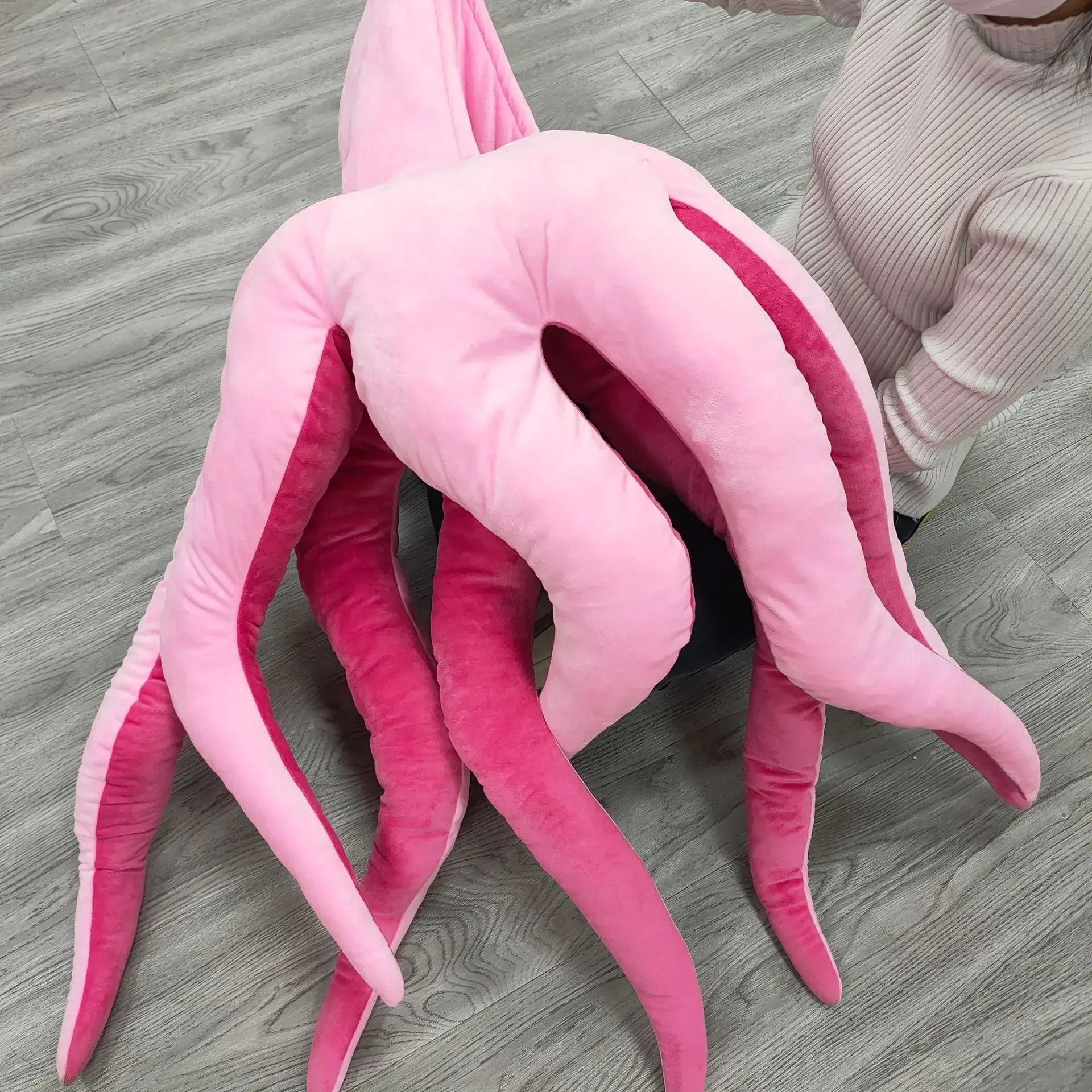 2024NEW Octopus Cosplay For Newborn Baby Halloween Costumes Pink Cushion Christmas Pillow Romper