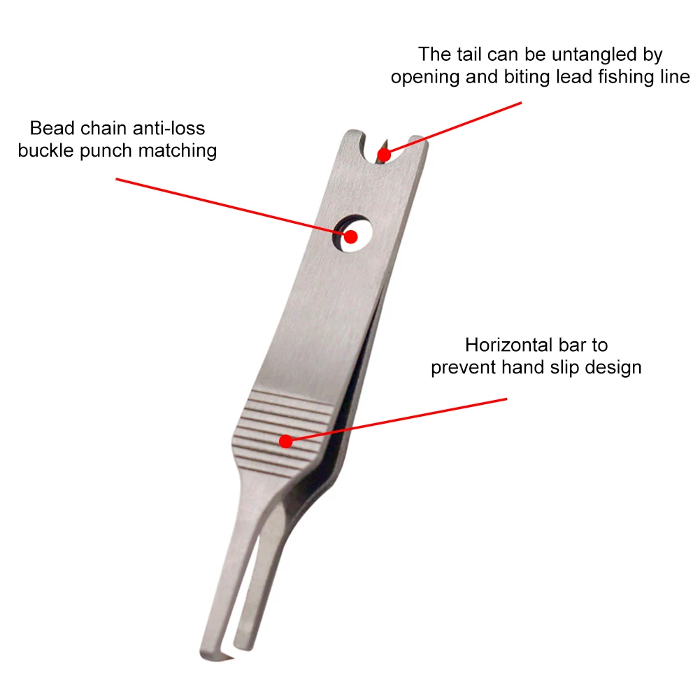Angelschnur Pinzette Cutter Schnell Split Ringe Opener Multifunktionale Haken Auge Reiniger Lockt Ringe Opener Angeln Zubehör