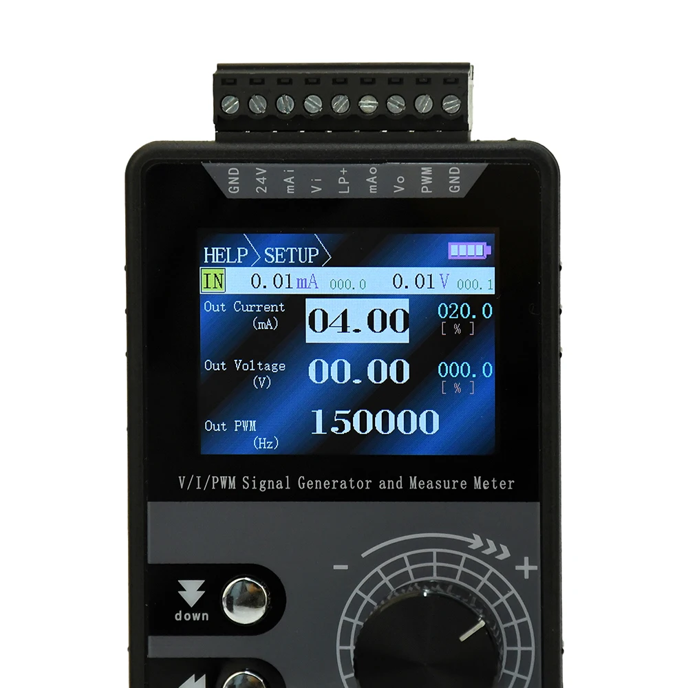 High-Precision Handheld PWM Pulse Signal Generator 0-20mA 4-20mA 0-10V Current Voltage Output Signal Source Analog Simulator