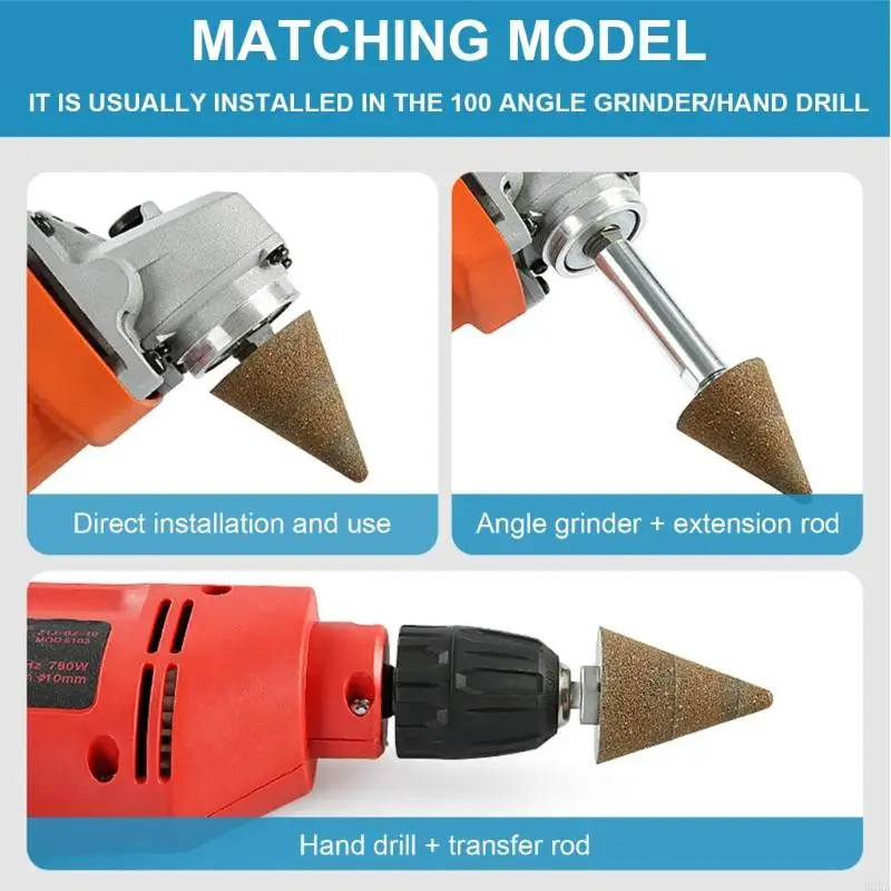 3pcs thread diamond beveling chamfer bit cone cone serve posting well stlish for porcelain phils cutter crutming