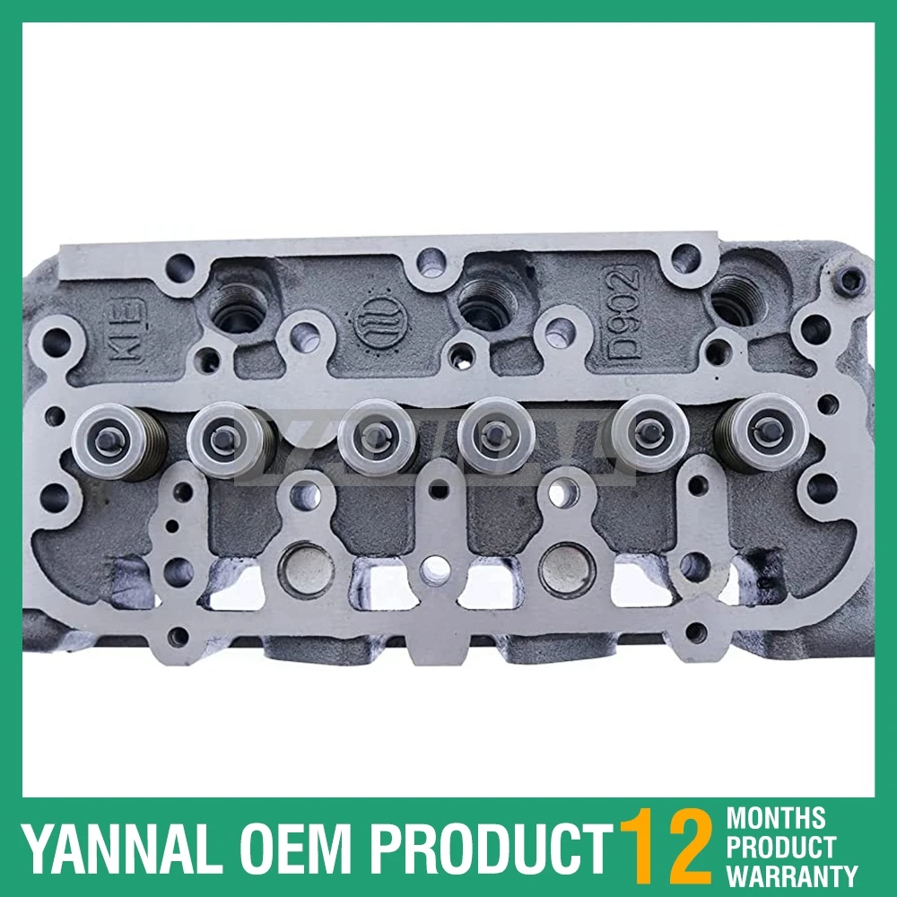 

1-year warranty COMPLETE Cylinder Head For Kubota D902