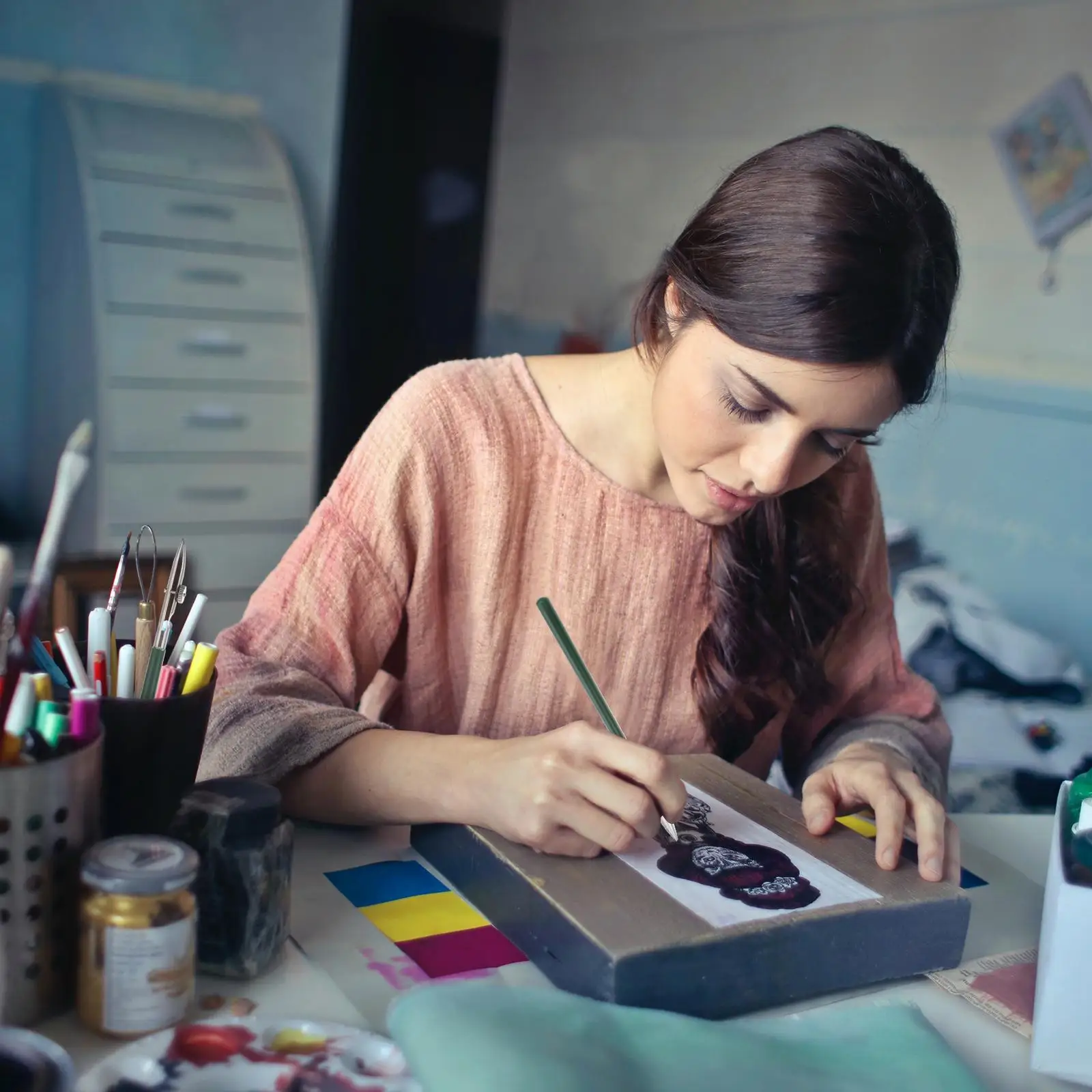 3 Pcs Straight Line Pen Set Ruling Adjustable Thin Pens for Acrylic Calligraphy Drawing Fine Lines Canvas Tools Professional