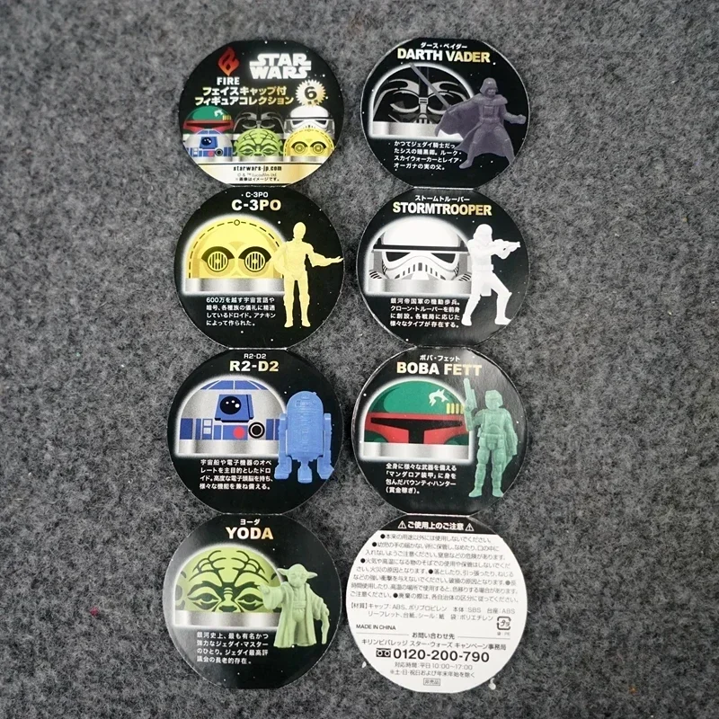 Original Star Wars Gashapon Caposule Toy Miniature Action Figure Ornament R2D2 3PO Yoda White Soldier Kyloren Figurine Blind Box