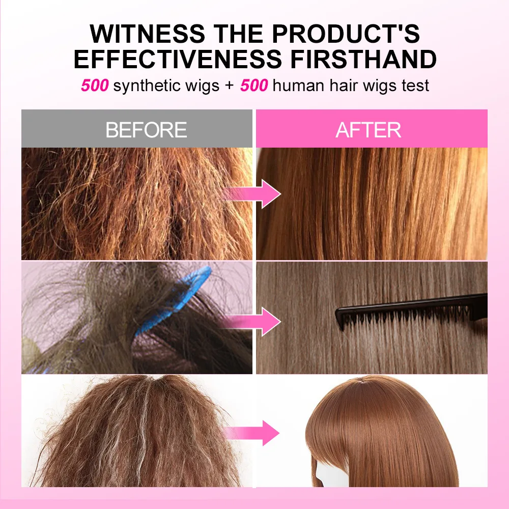 ترك في رذاذ الشعر المستعار العناية بالكيراتين علاج الشعر زيت جوز الهند تنعيم منتجات العناية بالشعر اللامع للنساء السود شعر مستعار #3