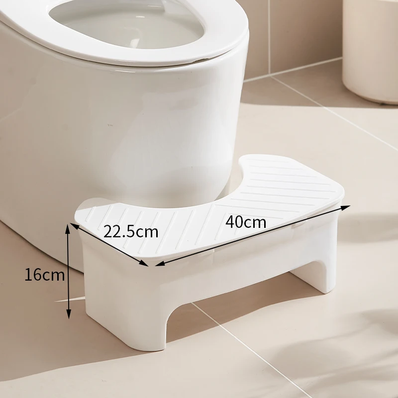 Anti-Slip Step Stool for Toilet Thickened Foldable Bathroom Footstool Non-Skid Step Up Stool Space