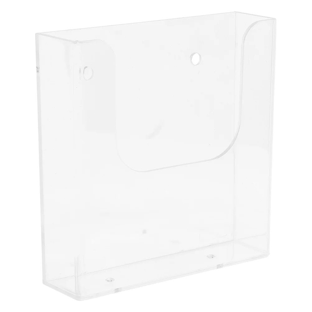 Wall-mounted Display Rack Magazine Holder Mail for Storage File Organizer Clear Stand
