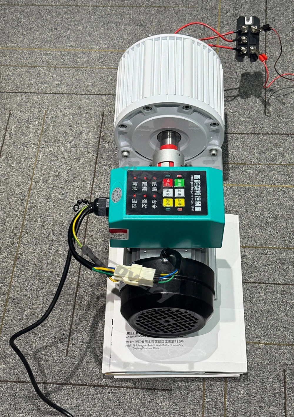 Brushless Permanent Magnet 220V Reduction Motor 1000W 1500W 2000W Pure Copper Coil With Speed Controller