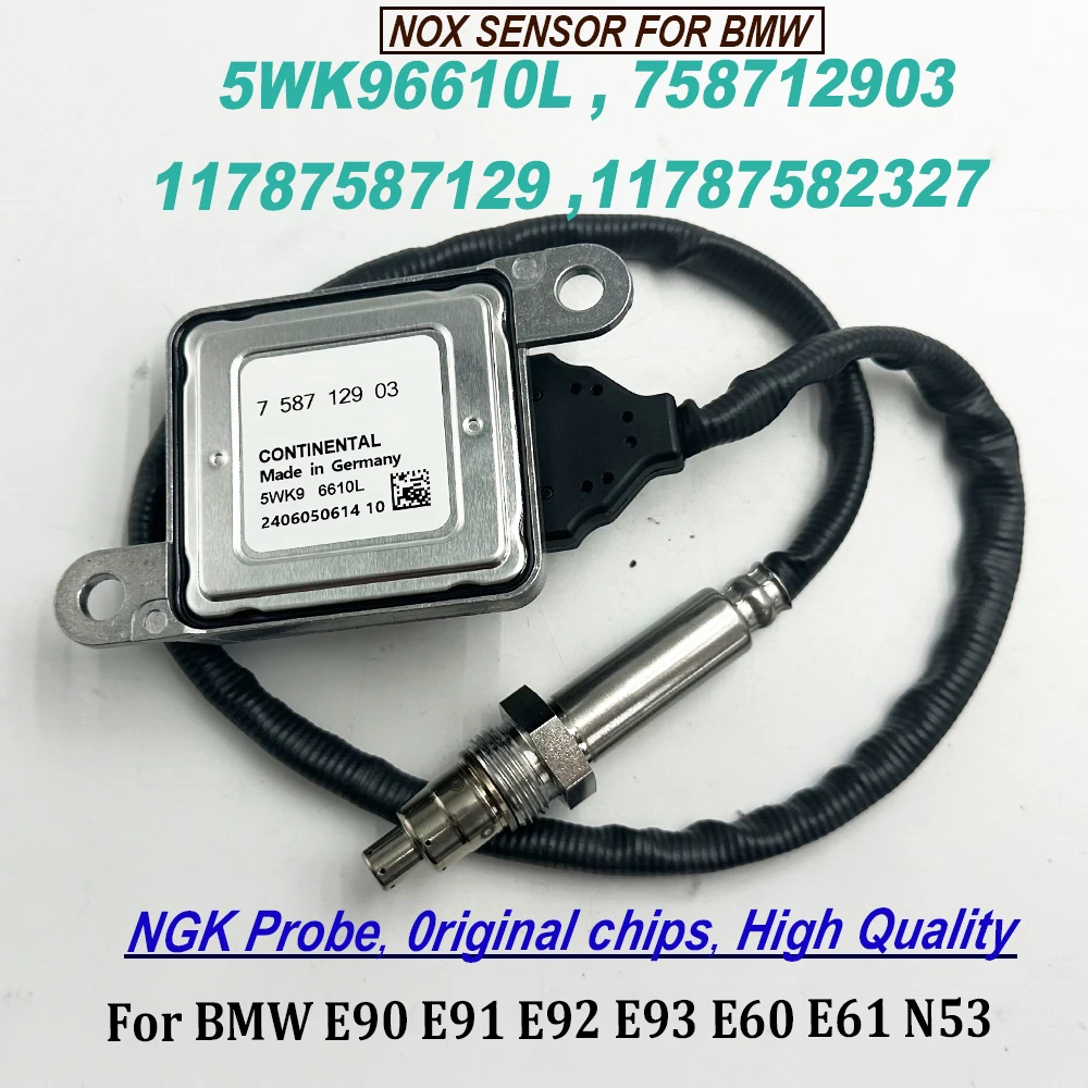 NEW 5WK96610L 758712903 Nitrogen Oxygen NOX Sensor Nox Sensor High Quality Chip For NGK Probe 11787587129 11787582327 For B-MW