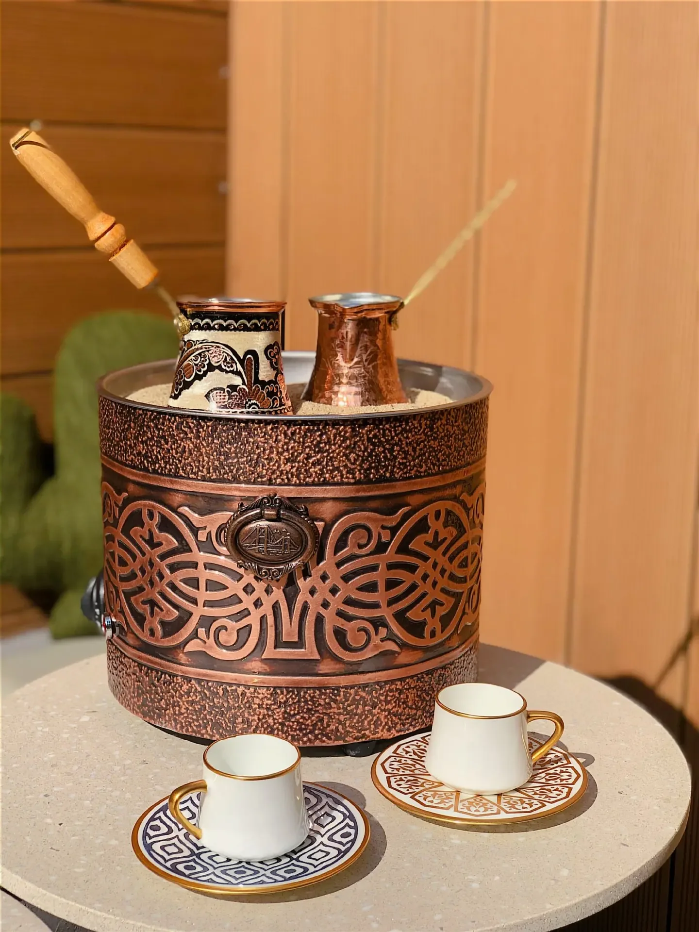 Authentic  COPPER ELECTRIC HOT SAND COFFEE MAKER HEATER MACHINE