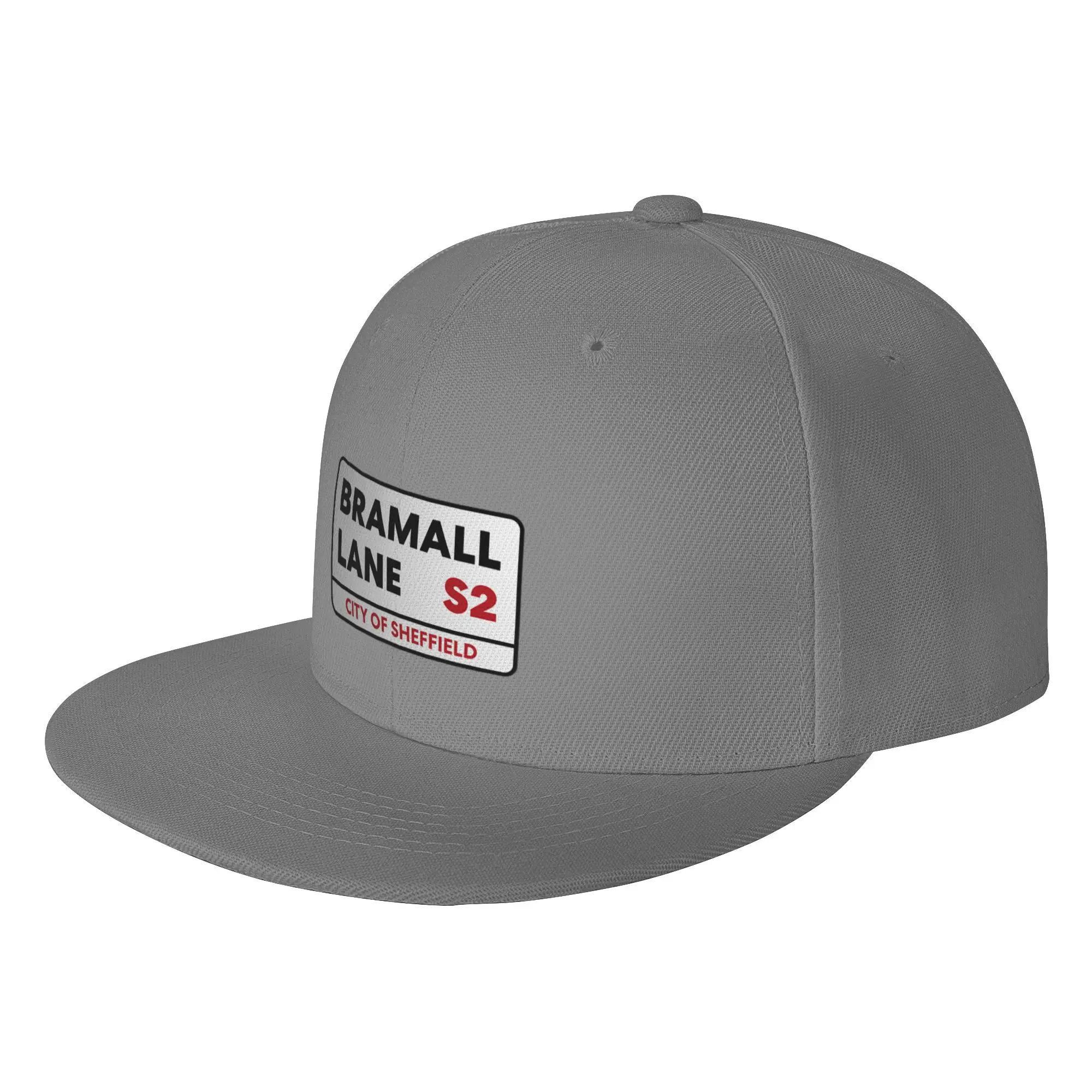 Fashion Sheffield United Bramall Lane S2 Street Sign Flat Brim Sun Hat  Workwear Style Caps For Men