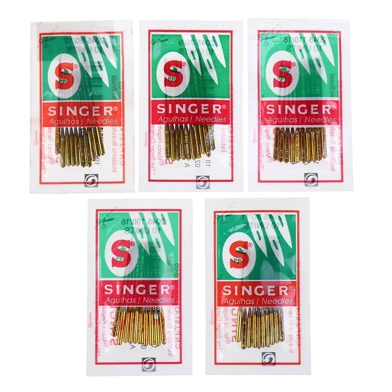 Hot 10pcs Mix Size Singer Needles Igła do szycia Igły do domowych maszyn do szycia 2024 HAX1 705H 9 # ,11 # ,14 # ,16 # ,18 #