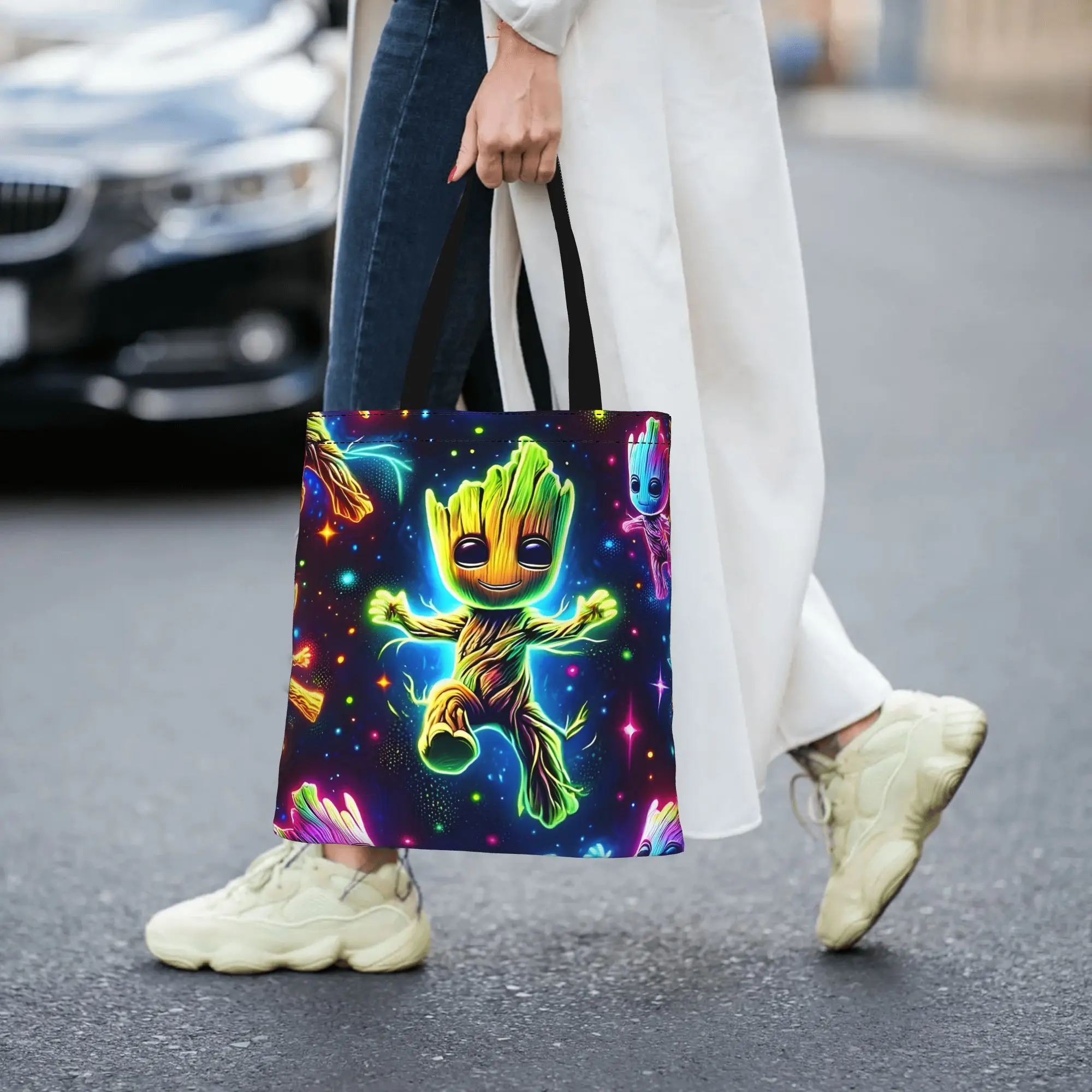 

Fashion shopping bag Leisure Groot Canvas Marvel Marvel Canvas Tote Bag Women'S Shoulder Handbag