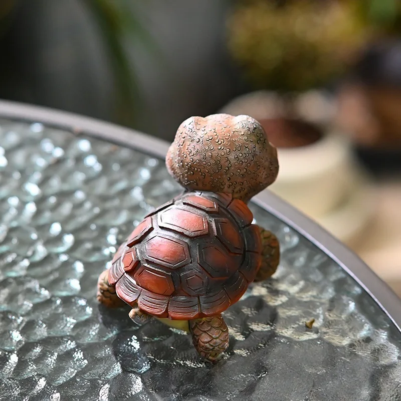 Big Eye Turtle Figurine Resin Craft Decor for Garden Beach and Micro Landscape New Design
