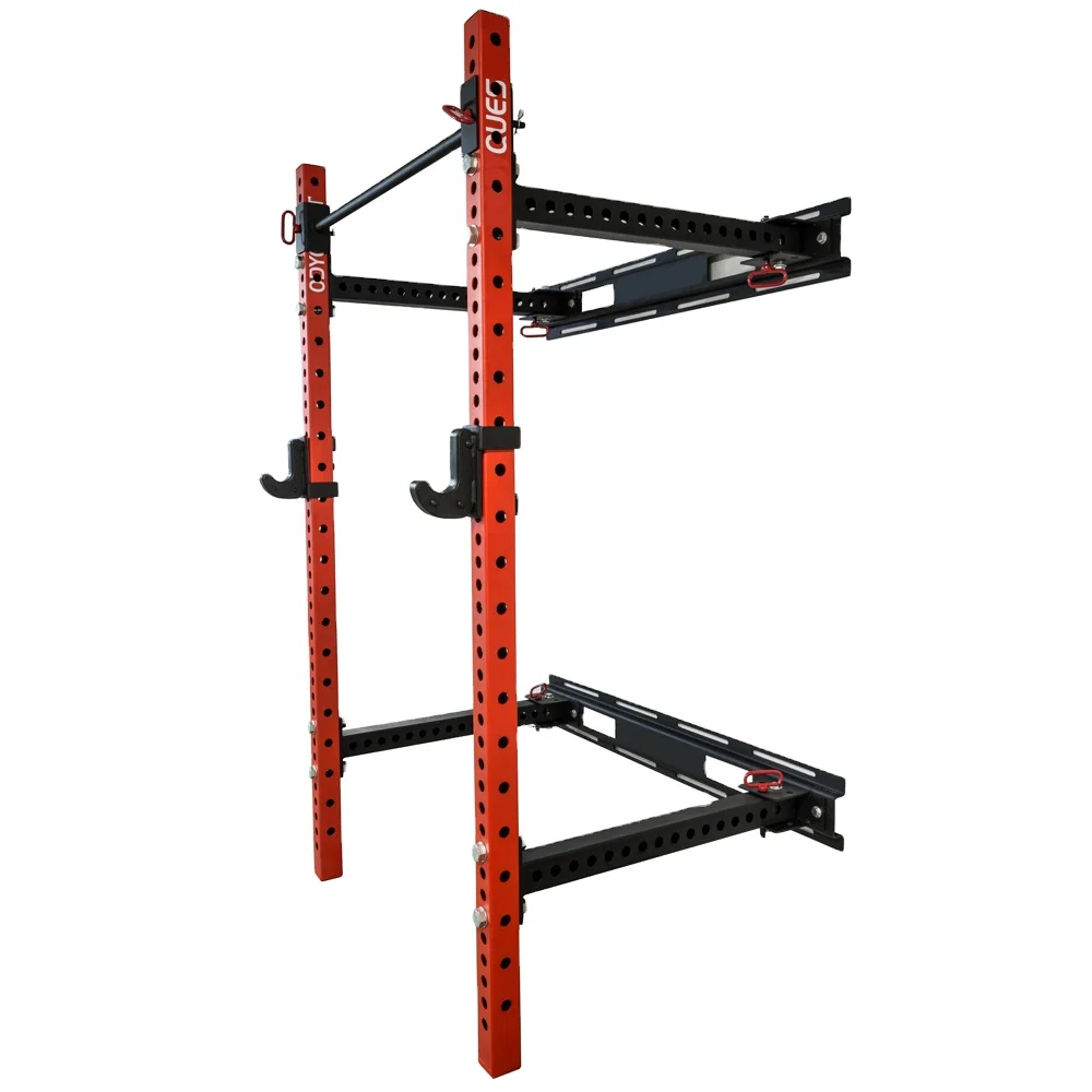 

Wall Mounted Folding Squat Power Rack for Strength Training