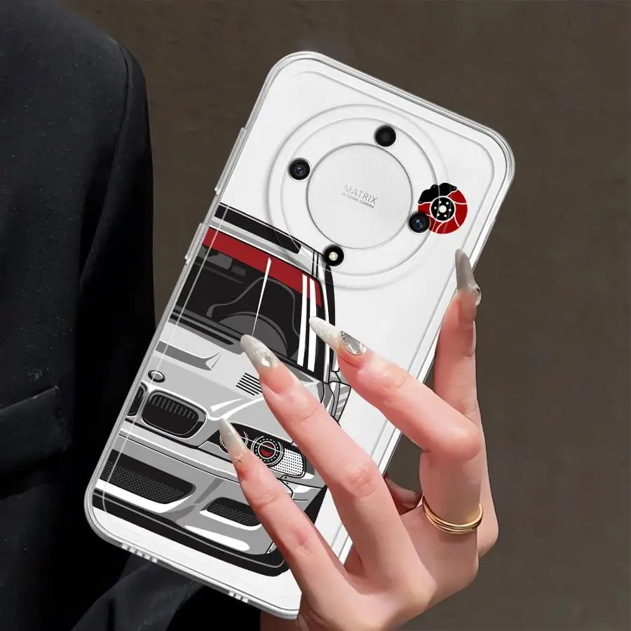 حافظة لهاتف Honor X9b X8b X9a 90 Lite Y9 Prime 2019 X7b غطاء شفاف لسيارة كرتونية رائعة #6