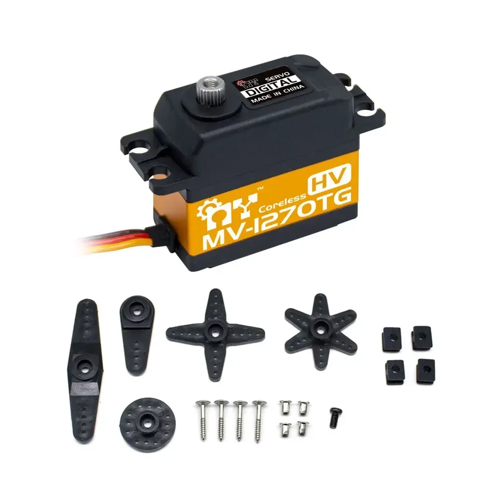 

MY Servo MV-1270TG 7.4V 35KG Titanium Gears Coreless Standard Digital Servo Savox 1270TG For Helicopter Rc Tools