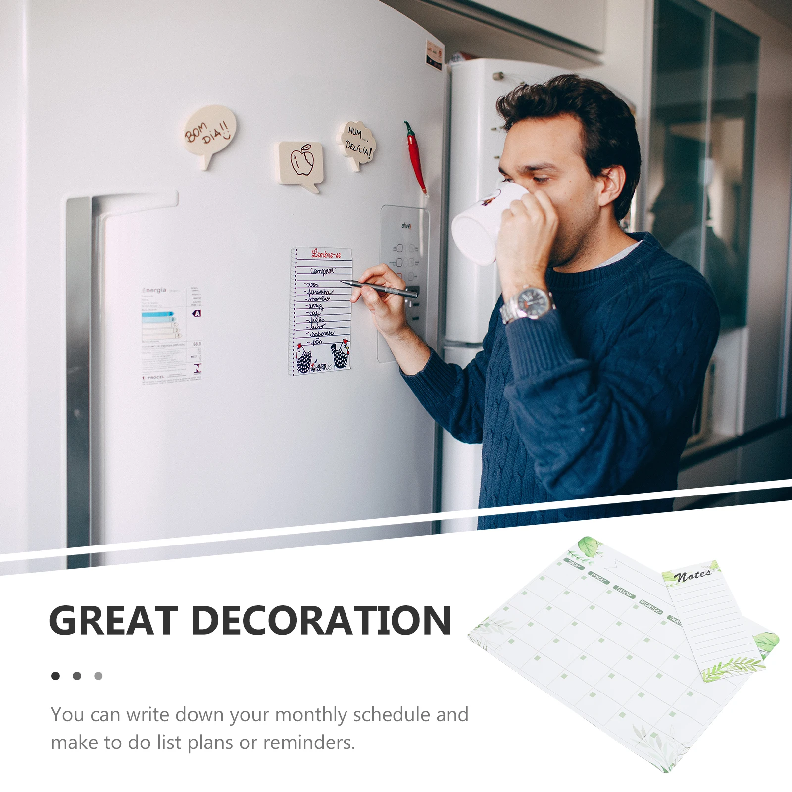 

Magnetic Fridge Writing Board Dry Erase Calendar Reminder Schedule Planner Message List Sticker Memo Note Board For Kitchen