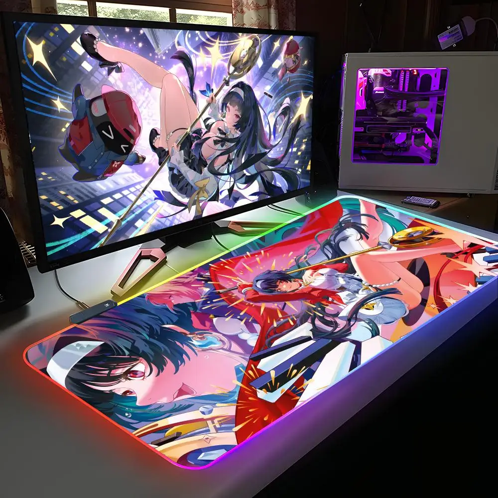 

Zenless Zone Zero Astra Yao Коврик для мыши RGB Резиновый компьютер Ноутбук Официальная игра Цветные киберспортивные Эстетический модный роскошный коврик