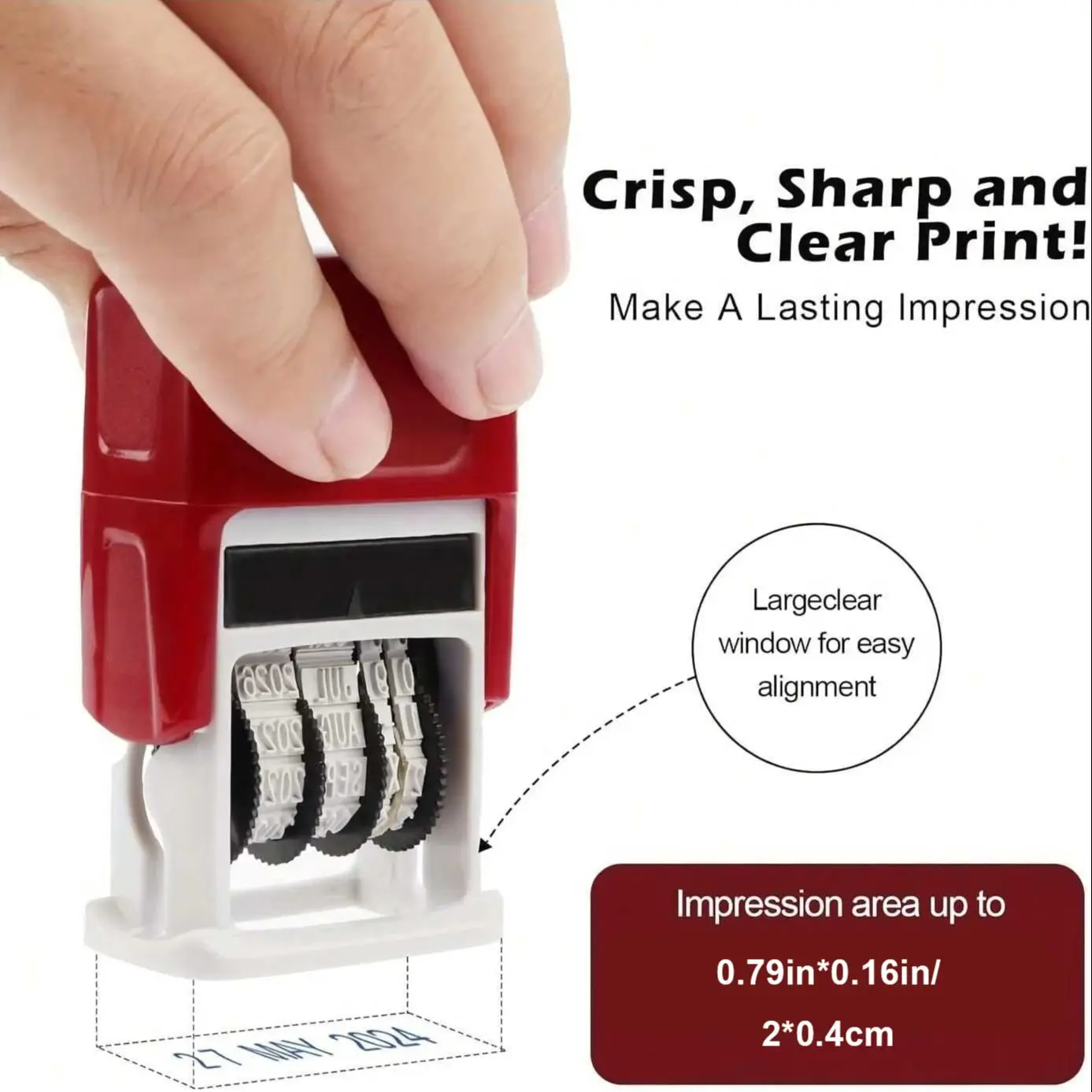 الإنجليزية سنة شهر تاريخ ختم قابلة لإعادة الاستخدام العملي DIY بها بنفسك حساب اليد تاريخ Stamps ABS قابل للتعديل اللوازم المكتبية العالمية