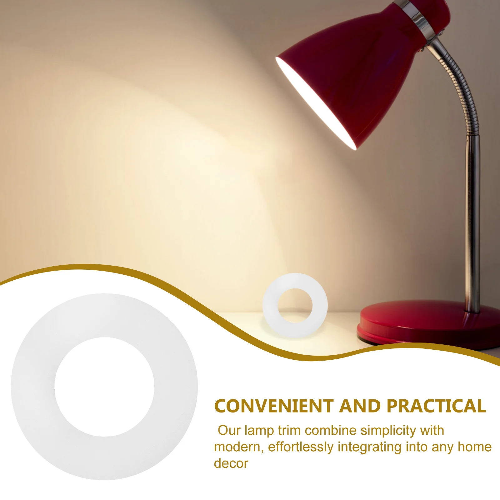 

Кольцо для отделки светильника, адаптер для железного абажура для настольных торшеров, запасные части для светильников, аксессуар для круглой крышки