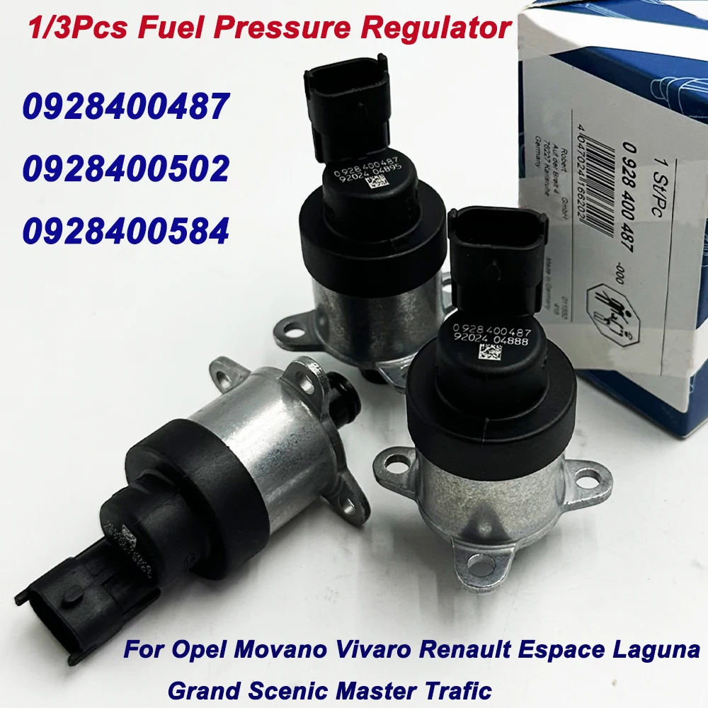 1/3Pcs Fuel Pump Pressure Regulator Control Valve 0928400487 0928400502 0928400584 For Opel Vauxhall NISSAN RENAULT 8200179757