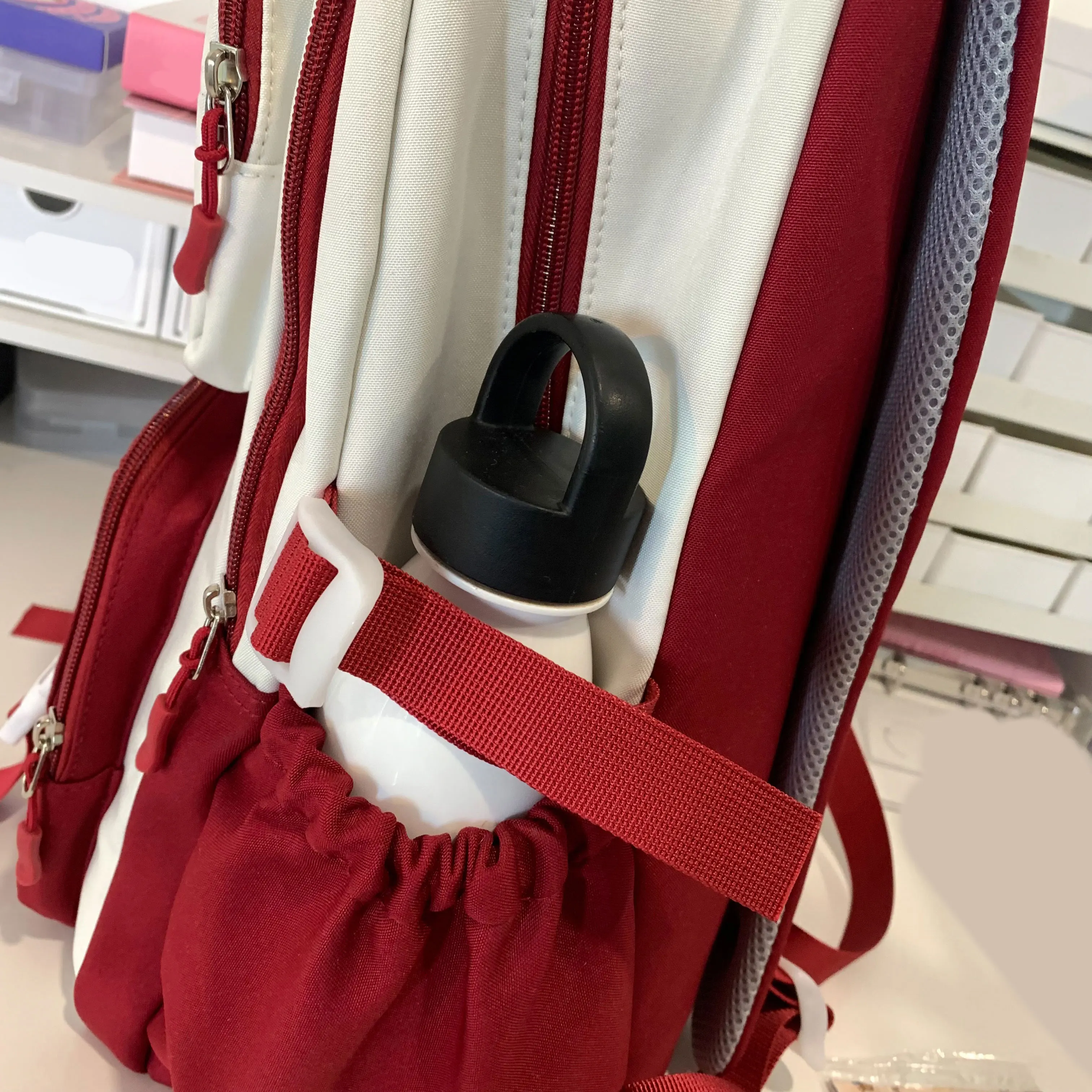 japanese style ins trendyy simple backpack fashion versatile contrasting color backpack female large capacity junior high school student school bag