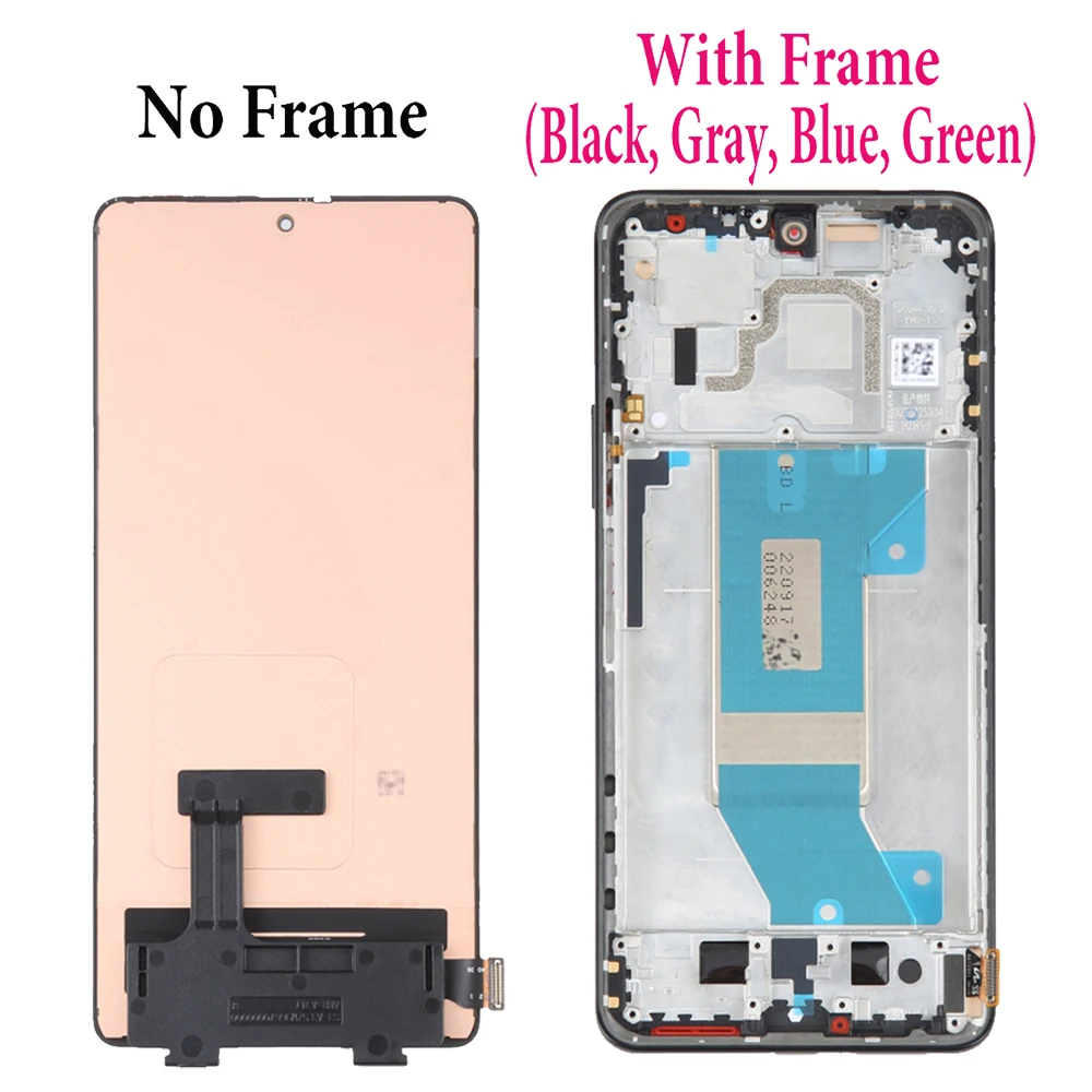 OLED For Xiaomi Redmi K50 Pro K50Pro 22041211AC 22021211RC 22011211C LCD Display Touch Screen Digitizer Assembly