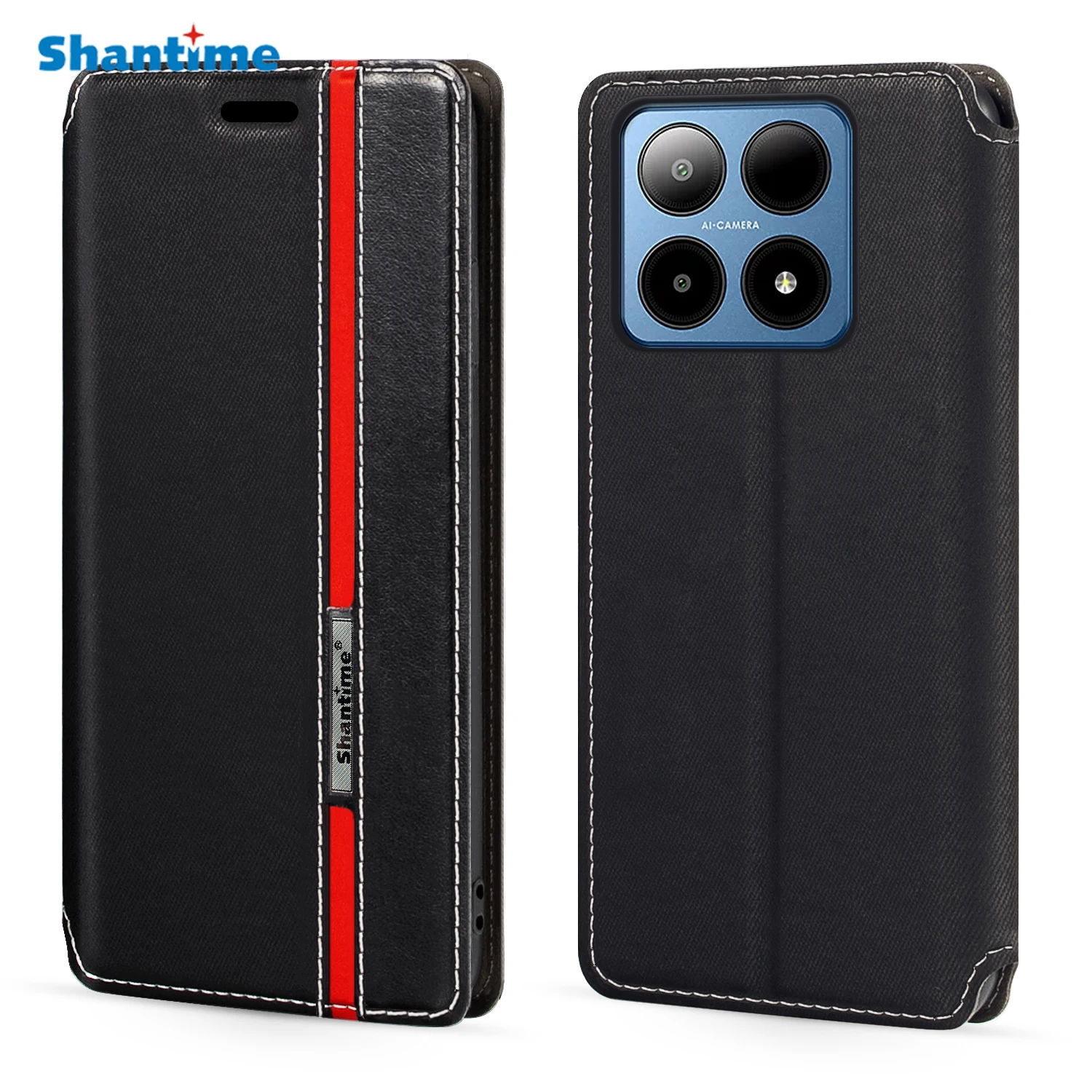 For Boost Summit 5G 2024 Case Fashion Multicolor Magnetic Closure Leather Flip Case Cover with Card Holder 6.6 inches