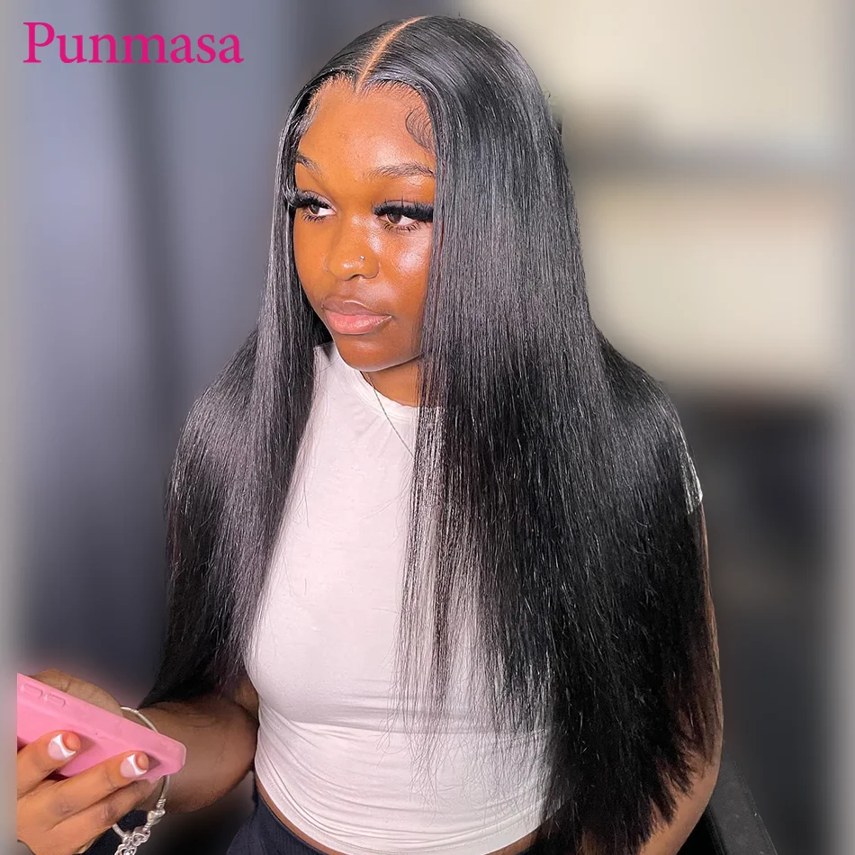 Coppery Brown Colored 5x5 Closure Human Hair Wig 13x6 Lace Frontal Wigs Bone Straight 13x4 Transaprent Lace Wig  PrePlucked 200%