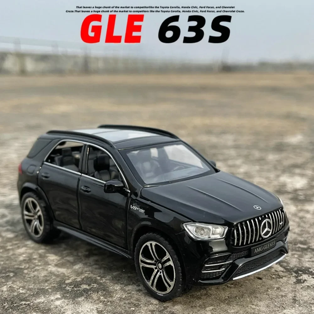 1:32 GLE63S C260L Models Toys Diecast Cars 6 Doors Opened Sound Light Pull Back Miniature Vehices for Adult Boy's Birthday Gifts