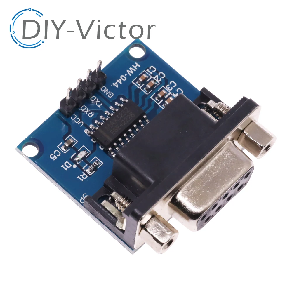 MAX3232 RS232 to TTL Serial Port Converter Module Female DB9 Connector MAX232 Flashing Board