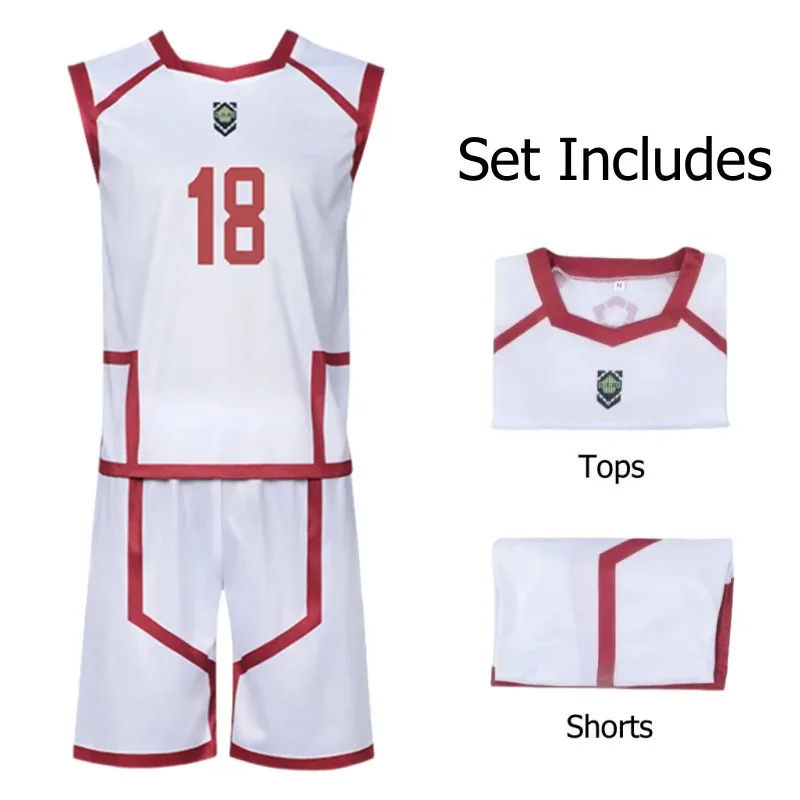 Anime Blue Lock Barou Shouei disfraces Cosplay Karasu Tabito camiseta de fútbol Jingo Raichi uniforme de fútbol Chigiri Hyoma Jerseys