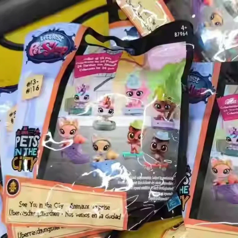 هاسبرو ليتلست متجر الحيوانات الأليفة ألعاب سلسلة حيوانات لطيفة إكسسوارات الأميرة الكلب تماثيل مصغرة الحلي الزخرفية