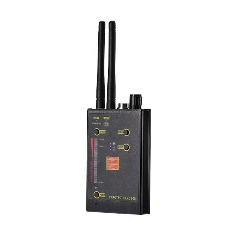 Hero 009 novo detector de sinal sem fio vhf/uhf anti-espião gsm wifi scanner localizador detectores de sinal mag dispositivo de escuta rastreador gps Gadgets de espionagem equipamento de espionagem detector de câmeras