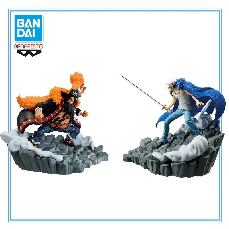 In Stock Original BANDAI Banpresto ONE PIECE Trafalgar D Water Law VS Marshall D Teach PVC Anime Figure Action Figures Model Toy