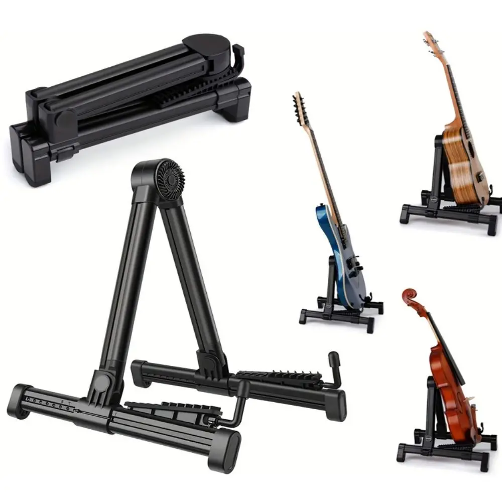 

ABS Guitar Stand A Frame Floor Lightweight Guitar Pick-up Bracket Guitar Accessories Foldable Musical Instrument Rack