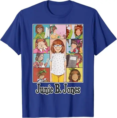 Cute Teacher Junie B Childrens Book Back Jones To School T-Shirt Humorous Teachers Gifts Funny Saying Tee Fashion Graphic Outfit