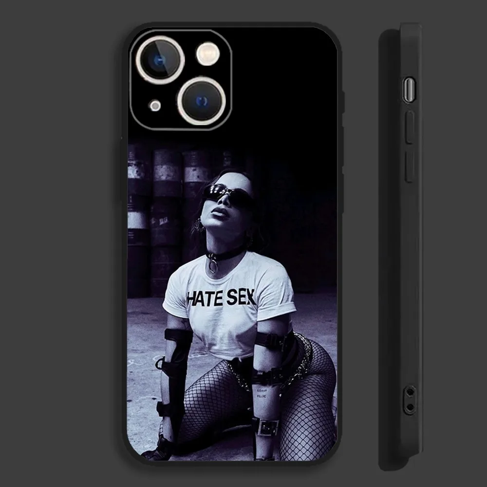 Singer Anitta Phone Case For iPhone 16,15,14,13,12,11,Pro,Max,Plus,Mini,X,XS,XR,8,7,6,S,SE Soft Black Case