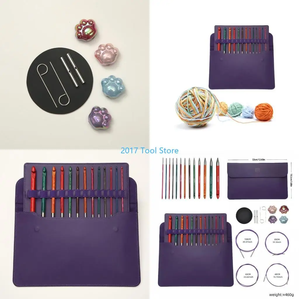 

K92A Сменной крючок вязаный крючок с пакетом для хранения набор крючков для хранения.