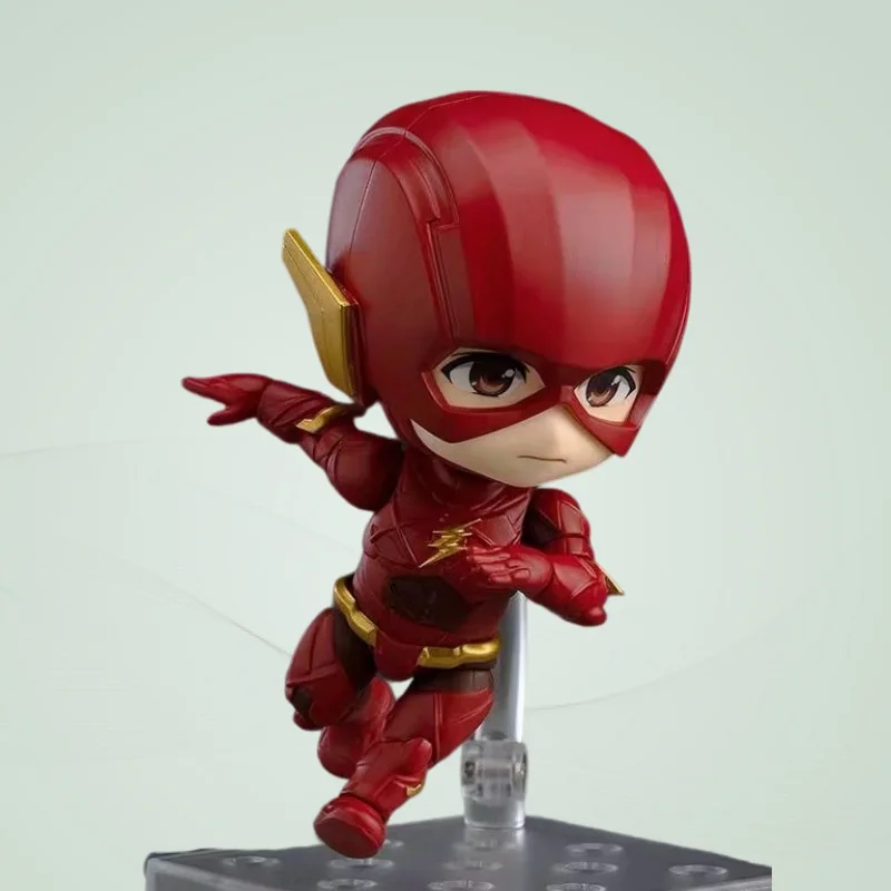 Marvel Animation Q Version Nendoroid Justice League Hero Figure Ornament The Flash Movable and Interchangeable Toy Figure Model