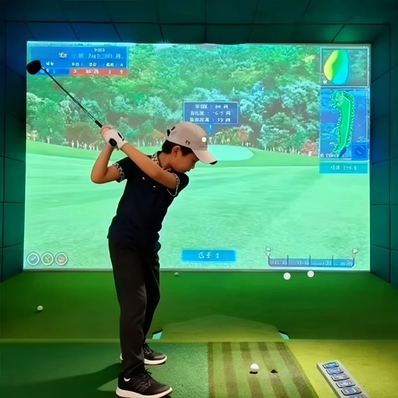 3D Indoor Golf Simulator Indoor Golf Training Aids Professional Screen Golf Simulator for Home