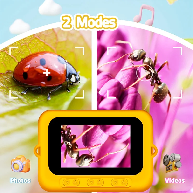 AAAEL-Digital 2 Inch Handheld Microscope For Children Portable Mini 1080P Children' S Microscope