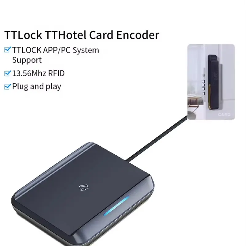 【THANKSGIVING DAY】TTLOCK Card Issuer Card Reader For Tthotel System 13.56M M1 IC Card Reader RFID Chip Scanner For Tthotel S