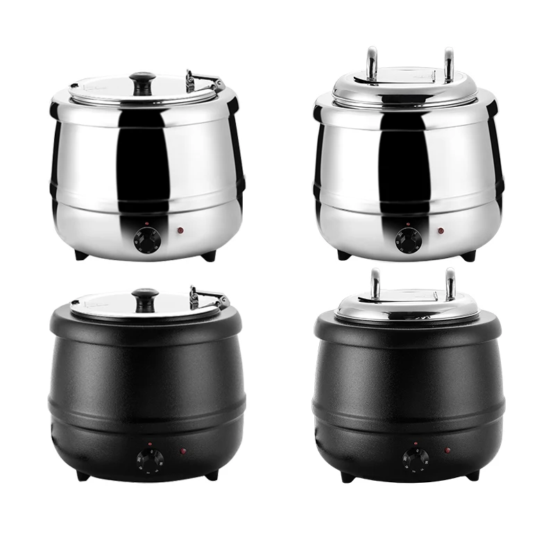 

Commercial 13L Soup Furnace Buffet Warmer Electric Tureen For Warming & Holding Soup For Catering & Catering Pot