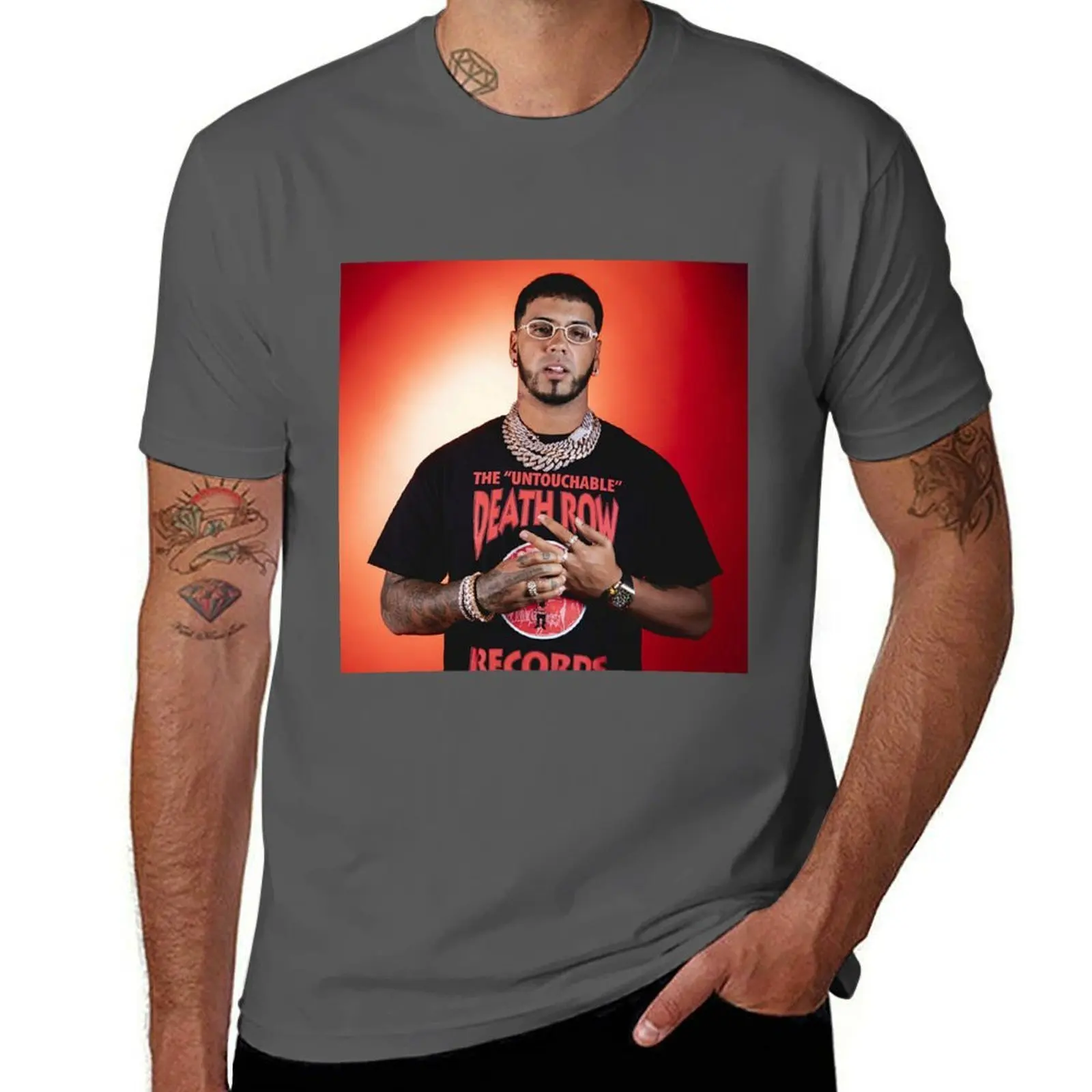 Camiseta Básica de Cuello Redondo Cómoda con el Mejor Diseño Personalizado, Botón de Manta, Pin, Máscara, Teléfono y Cartera