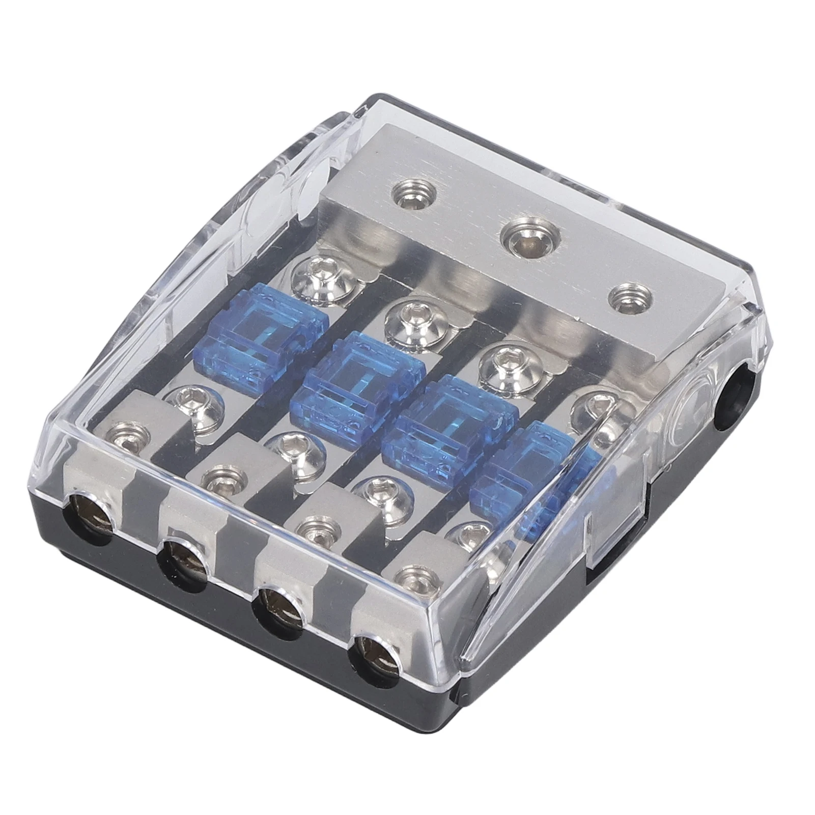 60A Power Distribution Block 1 In 4 Ways Out Audio Holder for Car RV Solar System Power Distributor Connecting Block