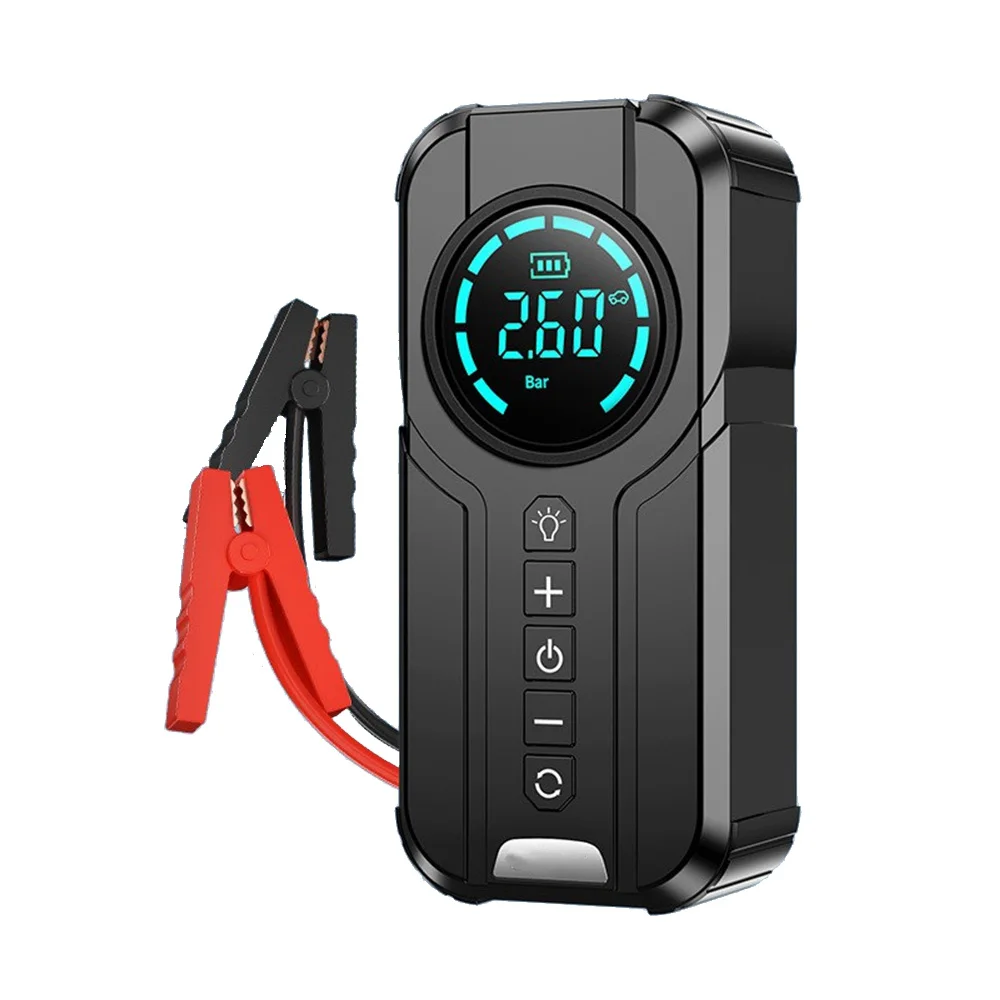 Most Popular Car Emergency Mini Compressor Air Pump 10400mAh Portable Jump Starter Tire Inflator 12v Car Jump Starter Power Bank